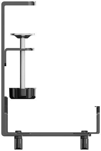 Under Desk Cable Management Tray - No-Drill Clamp-On Organizer for Desk Wires & Cords - Single Rack Mount, Steel - Multiple