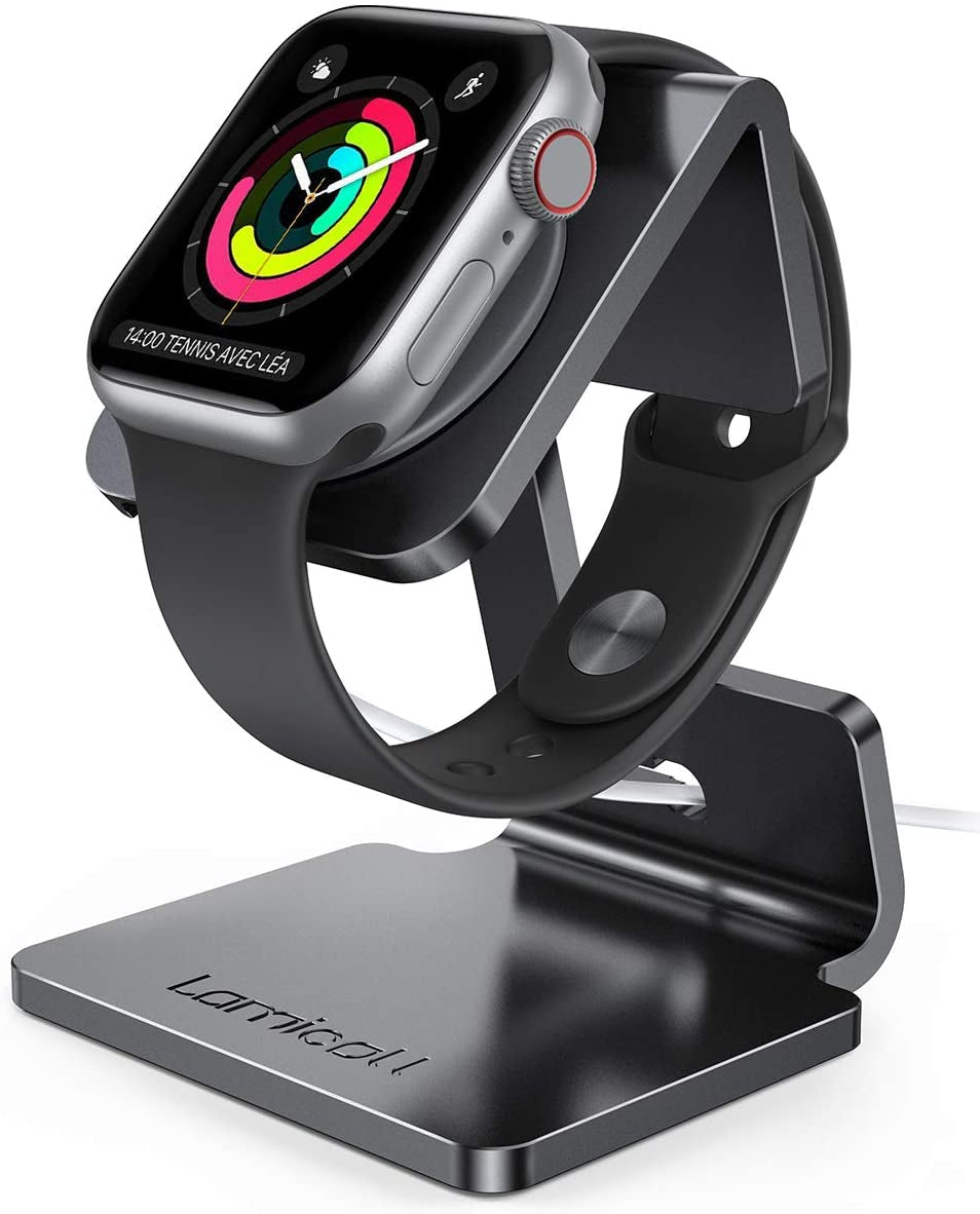 Watch Stand for Apple Watch Magnetic Fast Charger | Aluminum Alloy Desk Charging Stand Holder Dock for Iwatch SE3 SE2 Ultra 3, Series 11 10 9 8 7 6 5 (49/46/45/44/42/41/40/38Mm)