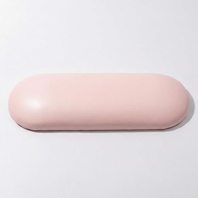 Nail Arm Rest Cushion, Nail Hand Rest Pillow for Manicure, Leather Nail Cushion Arm Rest for Nails Tech, Ergonomic Hand Rest for Nails Tech, Waterproof Nail Arm Rest for Salon Table, Pink