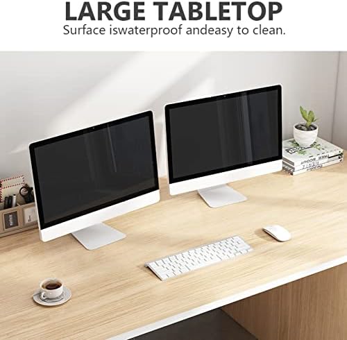 Modern Computer Desk with Storage Compartments & 3 Drawers - Stylish Home Office Furniture for Workspace, Study, and Gaming,Black Walnut-39 in with Chair