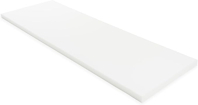 GoTo Foam 2" Height x 24" Width x 72" Length 43ILD (Firm) Upholstery Cushion Made in USA