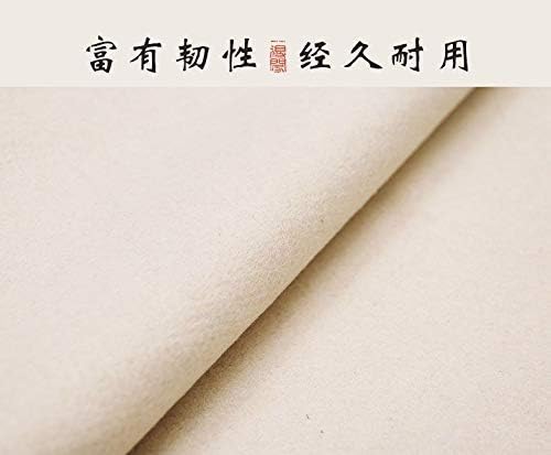 MEGREZ Chinese Calligraphy Drawing Felt Mat, Sumi Xuan Paper Painting Felt Desk Pad for Chinese Calligraphy Writing Japanese Drawing, White, 19.6 x 27.5 inch (50 x 70cm)