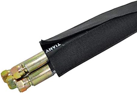 Electriduct 7" Hook and Loop Nylon Fast Wrap Sleeve Cable Management - 25 Feet - Black