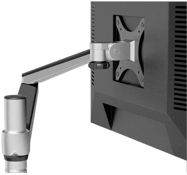 VERSADESK OmniView Single Monitor Stand - Height Adjustable Arm for 13” to 27" Flat or Curved Screens - 360° Rotation & VESA Compatible - Sturdy Desk Mount Holds up to 15 lbs | Black