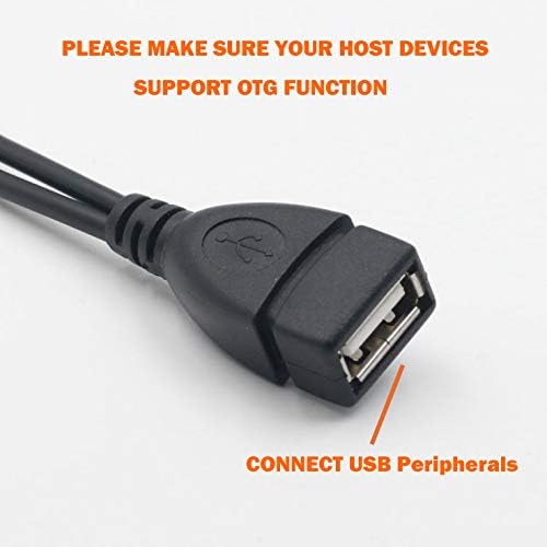 2-in-1 Micro USB to USB Adapter (OTG Cable + Power Cable) for Fire Stick, PlayStation Classic and More - 2 Pack