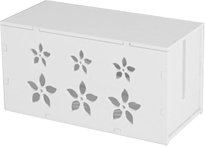 Cable Organizer Box, Large Cord Management Box to Hide Power Strip & Under Desk, TV Computer Wires Cable Organizer Hider Box for Home/Office 10.23 x 4.72x 5.31inch