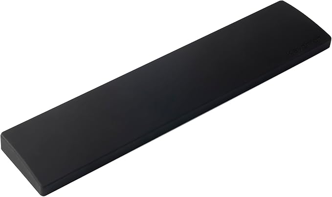 Keychron Silicone Palm Rest for K4 / K4 HE and Lemokey L1 / L1 HE – 14.65" Wrist Support for Compact 96% Layout Mechanical Keyboards, Smooth & Ergonomic Typing Comfort – Black