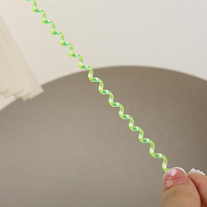 4.8M(15.75FT) Spiral Cable Protector, Multicolor Suitable for Most Phone/Pad/Laptop USB Wire Cord Savers Protection Cover Anti-Break Wrap Charger Data Line Cables Sleeves, Laser Green