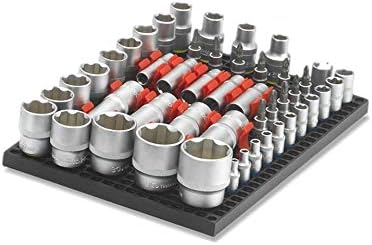 Organizer Genie ® - One Green Slim Pegboard to organize your Sockets, Wrenches, Pliers, Screwdrivers, Bits and All Other Tools