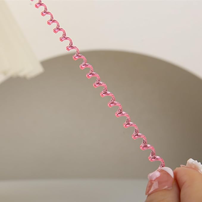4.8M(15.75FT) Spiral Cable Protector, Multicolor Suitable for Most Phone/Pad/Laptop USB Wire Cord Savers Protection Cover Anti-Break Wrap Charger Data Line Cables Sleeves, Laser Rose