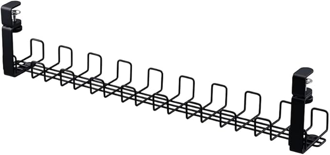 Plus Garage YY-WDCTLL 435930 Cable Tray, Size LL, Wire Cable Tray, No Drilling Required, Cable Wiring Tray, Wiring Organization, Cable Storage, LL Size, Black