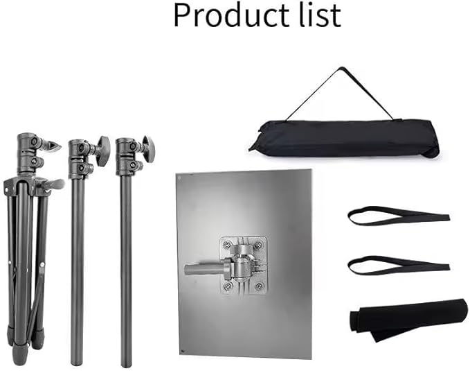 Adjustable Laptop Stand Tripod with Phone Mount, Height 25.6-63 inches, Non-Slip Tray, 33 lb Capacity, Black