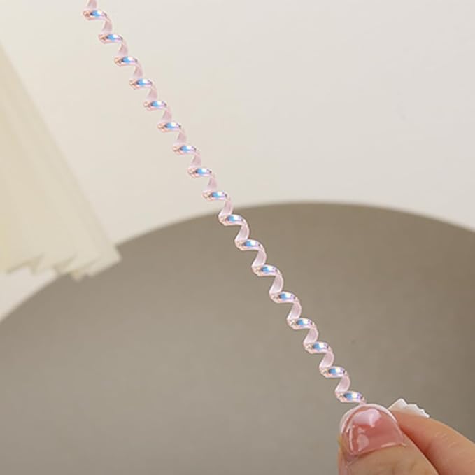 4.8M(15.75FT) Spiral Cable Protector, Multicolor Suitable for Most Phone/Pad/Laptop USB Wire Cord Savers Protection Cover Anti-Break Wrap Charger Data Line Cables Sleeves, Laser Pink