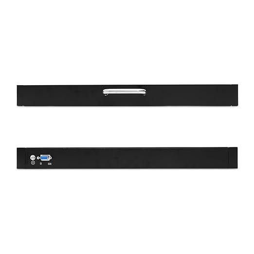 1U Rackmount Keyboard with Touchpad, USB/PS2 Connection, 99-Key Keyboard Drawer, Metal Rack Mount Tray for 19" Server Rack, Hot-Pluggable Design, Space-Saving 1U Steel Build, Durable Construction