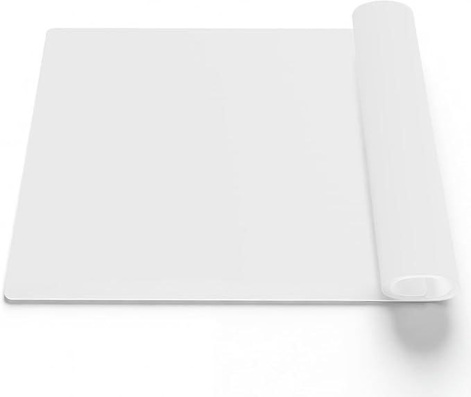 Silicone Mats for Crafts, 28" x 20"x1.3MM Large Silicone Mat,Silicone Mats for Kitchen Counter,Craft Mat, Nonskid Heat Resistant Desk Saver Pad, Multipurpose Mat, Placemat, Translucent