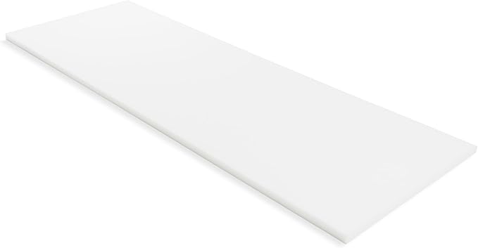 GoTo Foam 1" Height x 24" Width x 72" Length 44ILD (Firm) Upholstery Cushion Made in USA