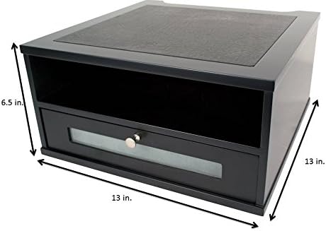 Victor Midnight Black Collection 1175-5 Wood Monitor Stand/Riser