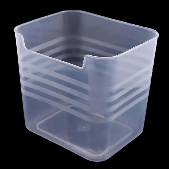10 Pcs Clear Plastic Storage Box Pen Holder, Office Desktop Organizer Large Capacity Cosmetic Holder, Square Organizer for Pencils, Markers