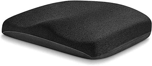 Tsumbay Memory Foam Seat Cushion - XL Size (16.9”x15”), Firm Support Coccyx Cushion for Office Chair, Tailbone Pain Relief with Removable Washable Cover & Handle for Car, Wheelchair