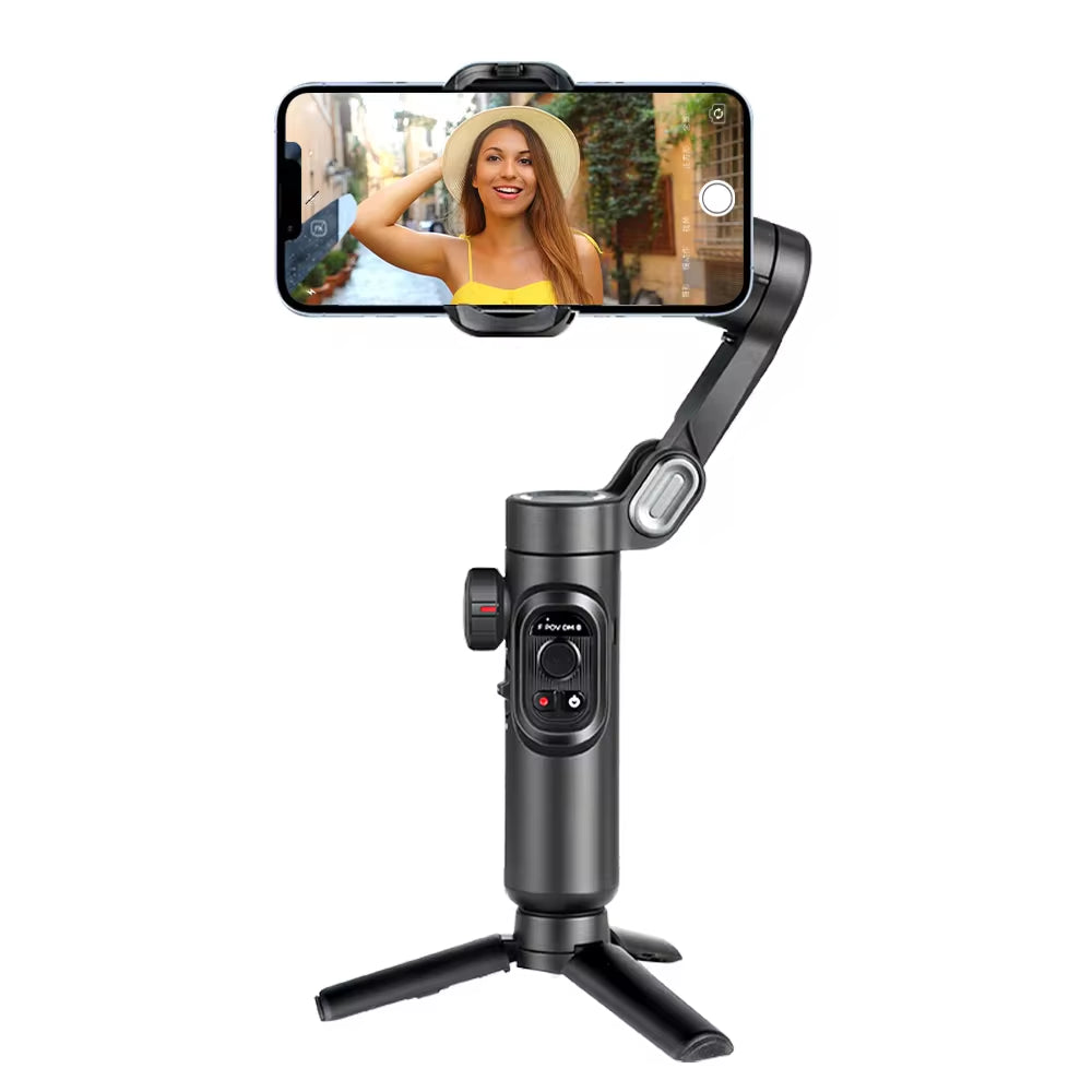 3-Axis Handheld Gimbal Stabilizer for Smartphone with Fill Light for Iphone Android Face Tracking Vlog Smart XE