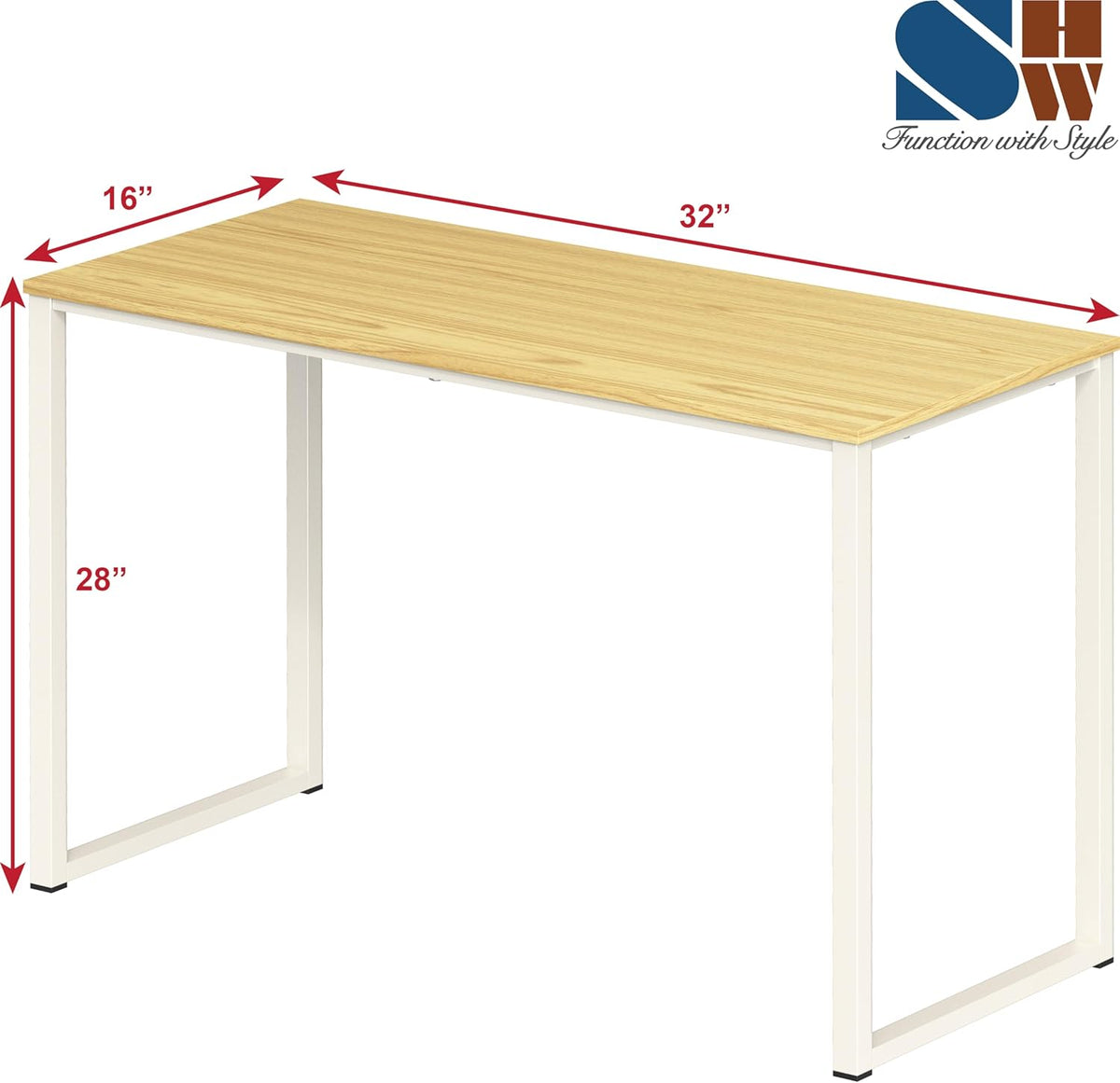 Mission 32-Inch Home Office Computer Desk, Oak