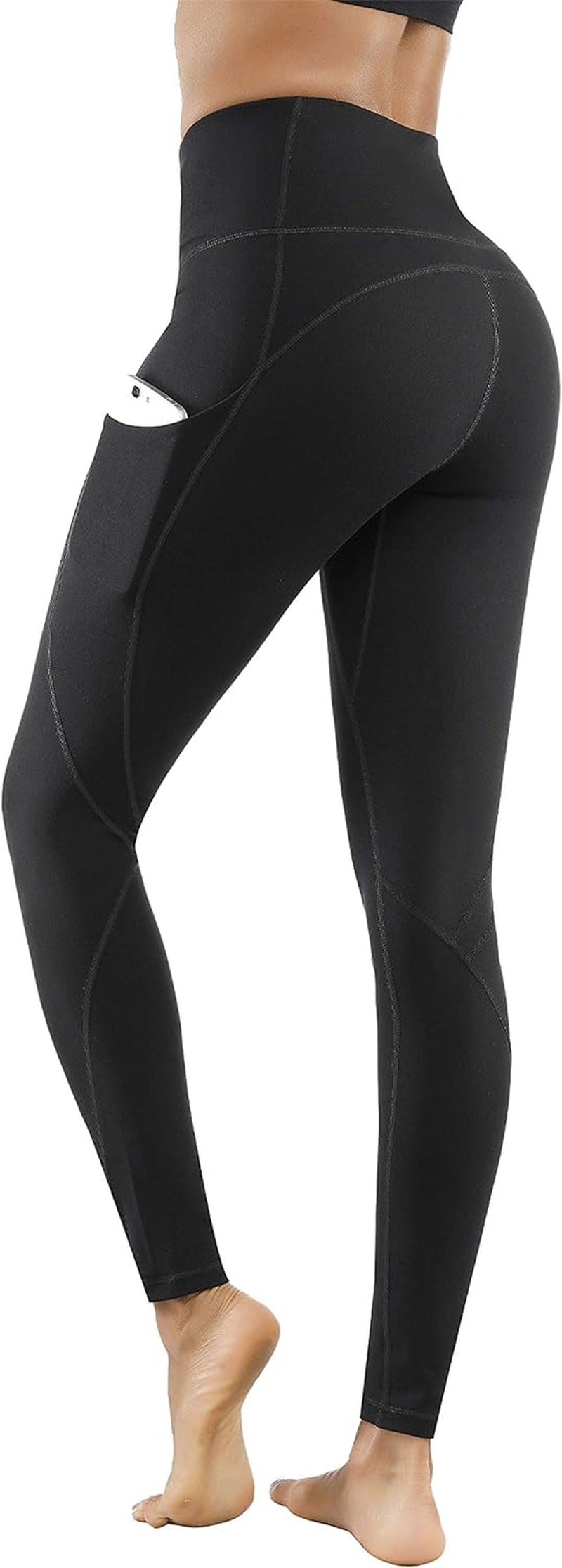 Women High Waist Yoga Pants with Pockets Stretch Soft Leggings | Tummy Control,4 Ways Stretch,Inner Pocket,Daily Wear,Lightweight,Breathable,Self-Cultivation,Casual,Going Out,Gym,Quick-Dry