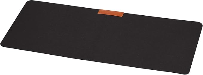PATIKIL 35x12 Desk Mat Protector, Dual Side Soft Smooth Mouse Pad Writing Mat for Office Home, Black