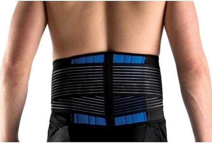 Deluxe Neoprene Double Pull Lumbar Lower Back Support Brace Exercise Belt Waist Trainer Belt