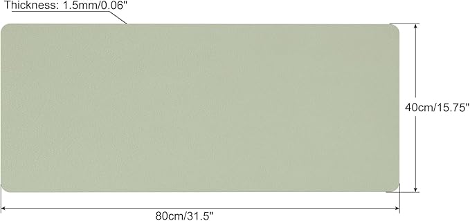 PATIKIL 31"x16" Desk Mat Protector, PVC Non-Slip Waterproof Mouse Pad Writing Mat for Office Home, Green