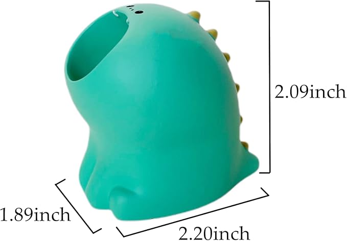 Cute Small Pen Pencil Holder, Kawaii Resin Cat Dog Dinosaur Rabbit Animal Paper Clip Toothbrush Mini Storage Organizer Office Desk Decorations