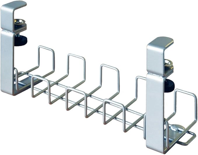 Plus Garage YY-04DCT 410269 Cable Tray, Width 15.7 inches (39.7 cm), Wire Cable Tray, No Drilling Required, Cable Wiring Organizer, Cable Storage, S Silver