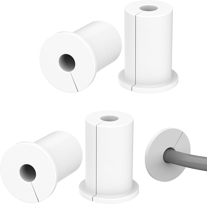4PCS White 3/4inch starlink Wall Cable Pass Through Bushing Grommets Accessories (4PCS White Starlink Grommets)