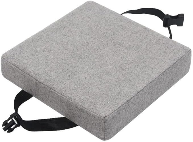 11/12/14/16 Inch Stool Cushion Square with Ties, Non-Slip Square Seat Cushion for bar stools with Machine Washable Cover(1,14x14x2in/35x35x5cm)