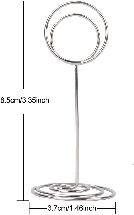 20 Pack Table Number Holders Place Card Holder Photo Picture Holder for Wedding, Birthday Party