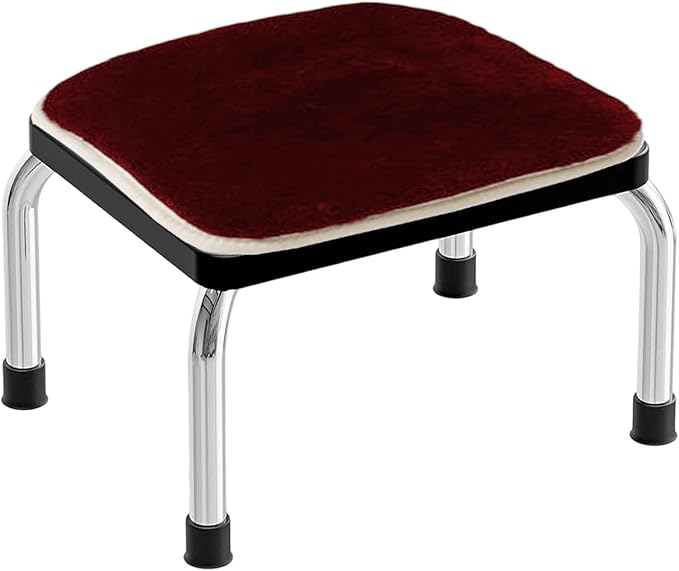 Anti-Slip Seat Cushions with Ties, Plush Dining Chair Pads, Durable Foam Cushions, Universal Stool Padding, Indoor-Outdoor Seat Cushions(Burgundy,Rectangular 14X18in)