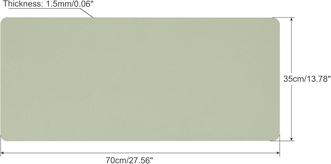PATIKIL 28"x14" Desk Mat Protector, PVC Non-Slip Waterproof Mouse Pad Writing Mat for Office Home, Green