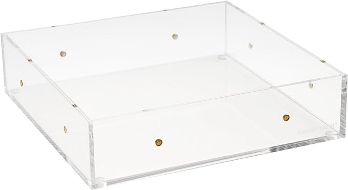 russell+hazel Large Acrylic Drawer Bloc, 6” x 6”, Desktop Organization, Clear, 1 Count, 98144