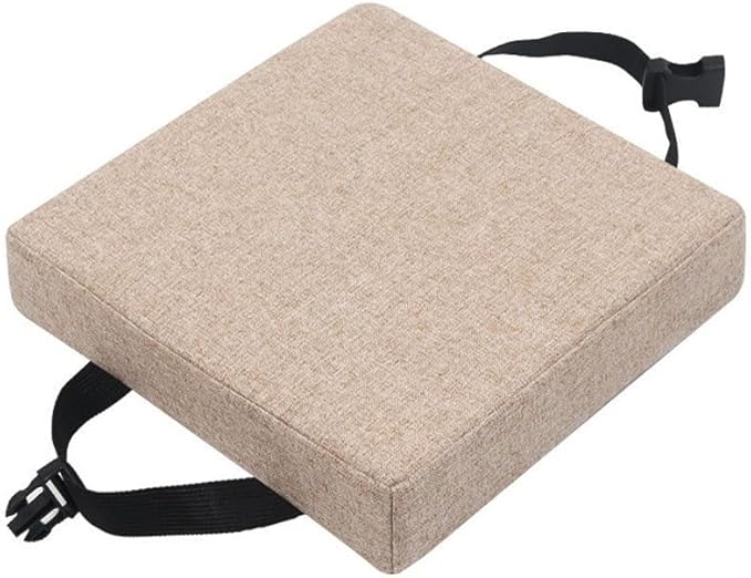 11/12/14/16 Inch Stool Cushion Square with Ties, Non-Slip Square Seat Cushion for bar stools with Machine Washable Cover(3,14x14x3in/35x35x8cm)