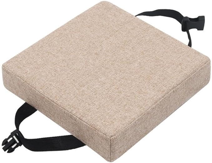 11/12/14/16 Inch Stool Cushion Square with Ties, Non-Slip Square Seat Cushion for bar stools with Machine Washable Cover(3,12x12x3in/30x30x8cm)