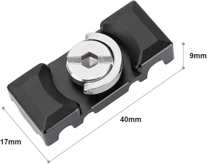 CAMVATE Camera Cable Clamp with 1/4"-20 Screw for DSLR Camera Digital Cable Lock Clip Clamp Protector - 3348
