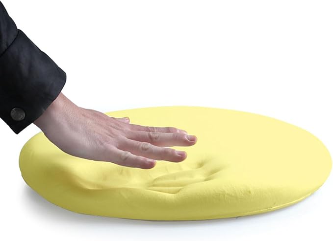 Greenjin Round Memory Foam Seat Cushion 11 Inch, Round Bar Stool Cushion, Anti Slip Chair Pad, Detachable Circle Stool Cushion Machine Washable for Kitchen Dining Office Chairs High Stools Coffee