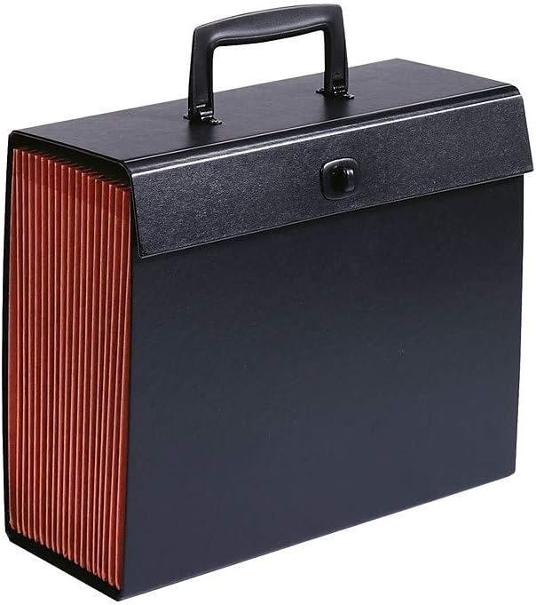 Staples Vertical Case File, Letter Size, Upright Expanding Organizer, Durable Black Construction