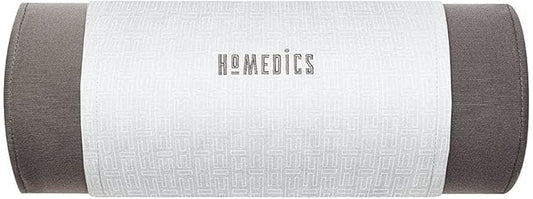 Homedics Lumbar Support Pillow with Ergonomic Design for Better Posture and Heat for Ultimate Comfort, 3 Electric Heat Settings with 30-Minute Auto-Off, Adjustable Strap for Office or Home Chair, Grey