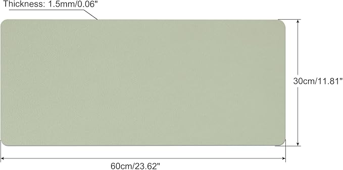 PATIKIL 24"x12" Desk Mat Protector, PVC Non-Slip Waterproof Mouse Pad Writing Mat for Office Home, Green