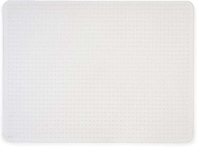 Staples Office Chair Mat, Clear Floor Mats, Medium-Pile Carpets, 48 x 36 Inch, Smooth Glide