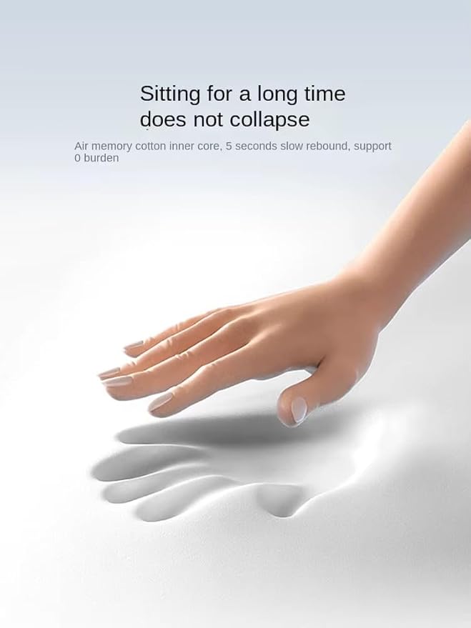 Seat Cushion Orthopedic Memory Foam Coccyx Cushion for Tailbone Sciatica & Back Pain Relief – Non-Slip Ergonomic Seat Pad for Office Chair Car Home Wheelchair & Desk Comfort Support