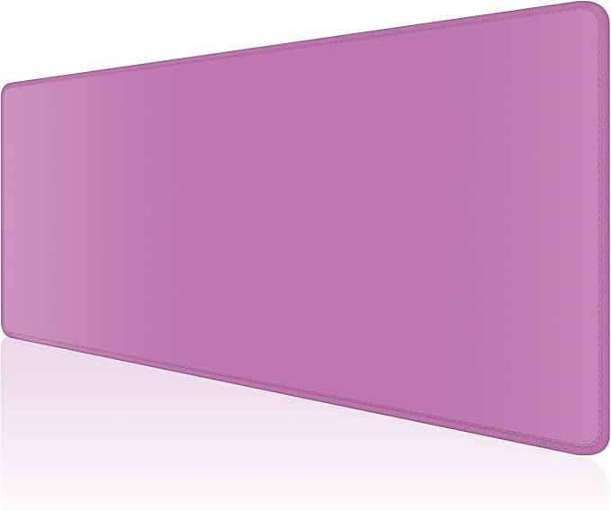 Dapesuom Large Gaming Mouse Pad, Extended Mouse Mat with Stitched Edges, Full Size Keyboard Pad with Non-Slip Base, Big XXL Computer Desk Mats for Gamer, Laptop, Office, 35.5 x 15.7in, Radiant Orchid