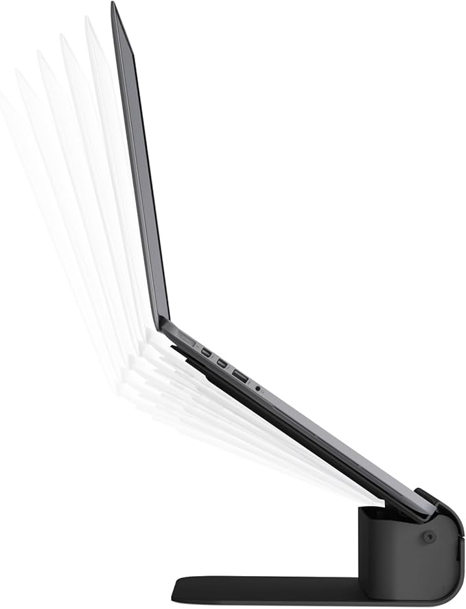 Rain Design iLevel2 Adjustable Height Laptop Stand (Patented) (Silver) (Black)