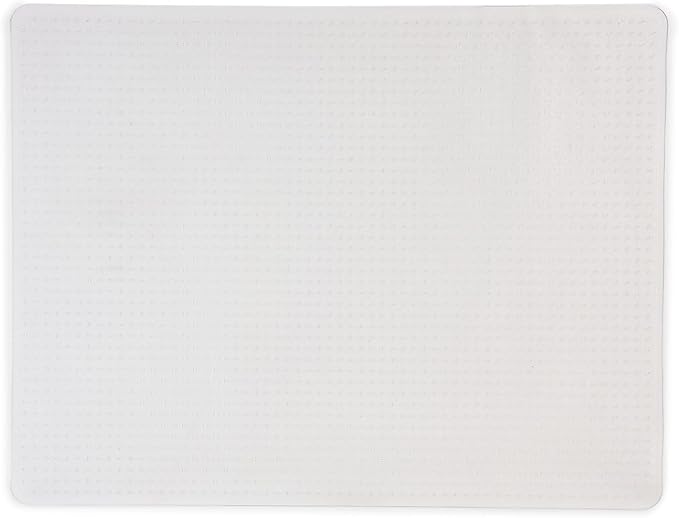 Staples Office Chair Mat, Clear Floor Mats, Medium-Pile Carpets, 60 x 46 Inch, Smooth Glide