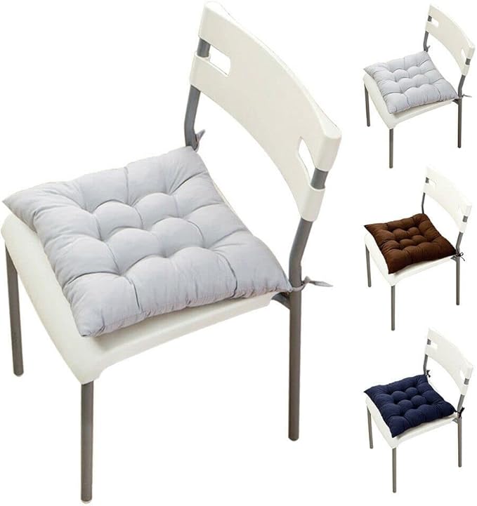 Indoor Chair Cushions Non-Slip Thicken Seat Cushion for Indoor Outdoor Dining Chair Office Chair Desk Chair(Sky Blue)
